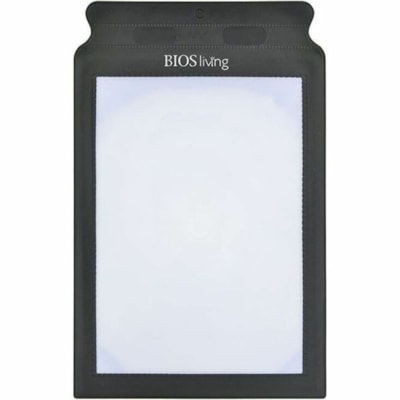 BIOS Living - Loupe pleine page - Zone d'aumentation largeur de 6,30 po (160 mm) x longueur de 8,86 po (225 mm) - Plastique Objectif 2X MAGNIFICATION PLASTIC LENS  IN A FAUX LEATHE