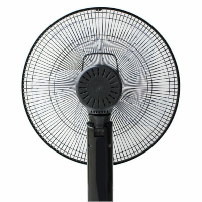 Ecohouzng Pedestal Fan - 3 Speed - Remote - 51.10" (1297.94 mm) Height x 16" (406.40 mm) Width x 16.10" (408.94 mm) Depth - Plastic - Black an with Remote 