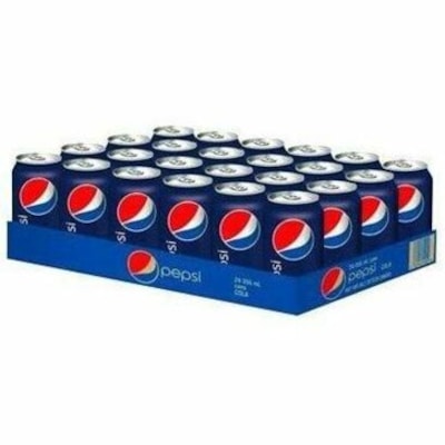 Pepsi Soft Drinks, 355 mL Can, Carton of 24 - 355 mL - Can - 24 / Carton  