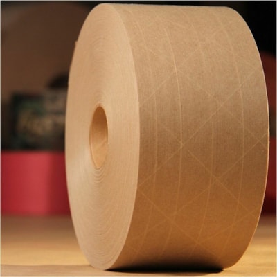 ipg Packaging Tape - 200 yd (182.9 m) Length x 2.76" (70 mm) Width - Natural Kraft, Tan - Copolymer Adhesive - Dust Resistant - For Sealing, Carton, Packing, Packaging - 10 / Carton REINFORCED KRAFT 