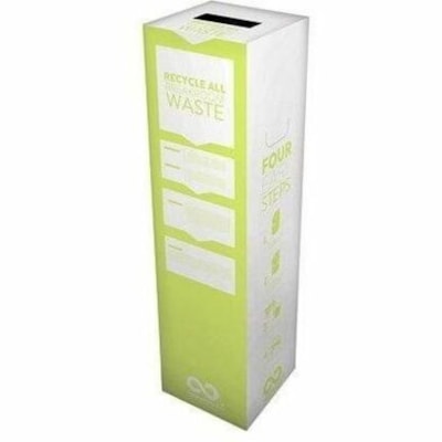 TerraCycle Storage Case - External Dimensions: 15" (381 mm) Width x 15" (381 mm) Depth x 42" (1066.80 mm) Height - Green - For Dining Disposable, Plastic Container/Bag, Non-coated Paper Packaging, Packaging, Coffee Capsule - Recycled BOX DIMENSIONS: 15 X 15 X 40 