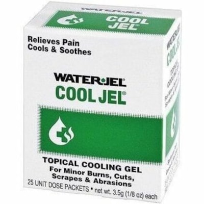 Water-Jel Cool Jel Burn Gel - For Burn, Pain, Cut, Scrape, Skin - 25 / Box 25/BOX 