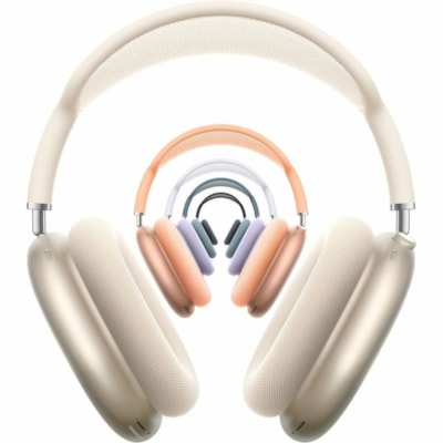 Apple AirPods Max Headset - Siri - Stereo - Wireless - Bluetooth - Over-the-ear, Over-the-head - Binaural - Circumaural - Orange  WRLS 