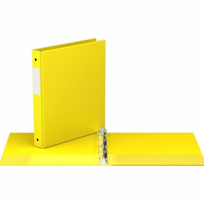 Reliure à anneaux Essential Davis - format lettre - format8 1/2 po (215,90 mm) x 11 po (279,40 mm) Taille de feuille - 200 Capacité en feuilles - 1 po (25,40 mm) Sonnerie - Fastener(s) : 3 x Anneau rond - Pocket(s) : 2, À l'Intérieur sur le dos - Polypropylène, Tableau - Ja  