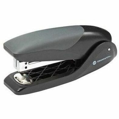 Grand & Toy Stand-Up Compact Stapler - Staples Upto 20 of 20lb Paper - Holds Upto 105 Staple - Half Strip - Staple Size: 1/4" (6.35 mm) - Black, Gray - Plastic, Metal 20 SHT CAPACITY 