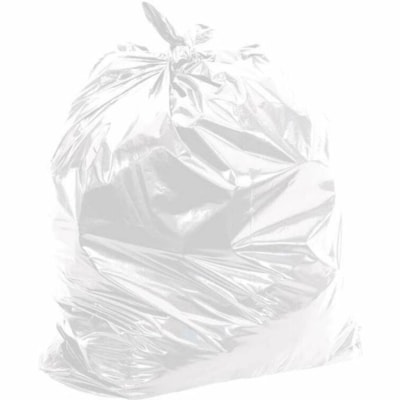 Highmark Industrial Garbage Bags, Clear, 26" x 36" , Strong Strength, Case of 200 - 20 gal (75708.23568 mL) Capacity - 10.25" (260.35 mm) Width x 13.50" (342.90 mm) Length - Low Density - Clear - Linear Low-Density Polyethylene (LLDPE), Resin, Plastic - Garbage, Industrial - Recycled - 200 / Case GARBAGE BAGS  200/CASE 