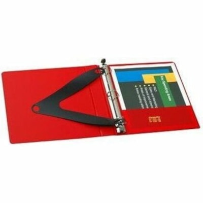Grand & Toy - Classeur anneaux - 1 po (25,40 mm) Capcité du classeur - format lettre - format 8 1/2 po (215,90 mm) x 11 po (279,40 mm) - 250 Capacité en feuilles - 1 po (25,40 mm) Ring(s) - Fastener(s) : Anneau en D - Pocket(s) : 4, Avant et arrière - Polyéthylène, ANNEAUX COMBI  FORMAT LETTRE VINYLE RELIEF 2 POCH INT