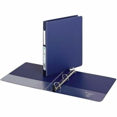 Grand & Toy 1'' Locking Binders, Blue, D-Ring, Letter-Size (8 1/2'' x 11'') - 1" (25.40 mm) Binder Capacity - Letter - 8 1/2" (215.90 mm) x 11" (279.40 mm) Sheet Size - 250 Sheet Capacity - 1" (25.40 mm) Ring(s) - Fastener(s): D-Ring - Pocket(s): 2, Front & Back - Polypropylene, Vinyl - Blue - Recyc LEATHER GRAINED VINYL 2 INSIDE POCKETS