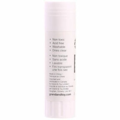 Grand & Toy Permanent Glue Stick, 21 g, White - 0.74 oz (21 g) - White - 1 / Each WASHABLE NON-TOXIC REPLACED 99676
