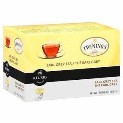 Twinings Earl Grey K-Cup Pods Black Tea K-Cup - 24 / Pack Black Tea K-Cup - Compatible with Keurig Brewer - Black Tea - 24 / Pack  