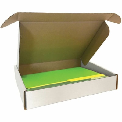 EDGE Shipping Case - External Dimensions: 10.5" (266.70 mm) Width x 2.1" (53.98 mm) Depth x 12" (304.80 mm) Height - 40 lb (18143.69 g) - 32 ECT - Corrugated Cardboard - White - For Shipping, Storage, Mailing - Recycled - 10 / Pack WHITE 32B 10 PER BUNDLE