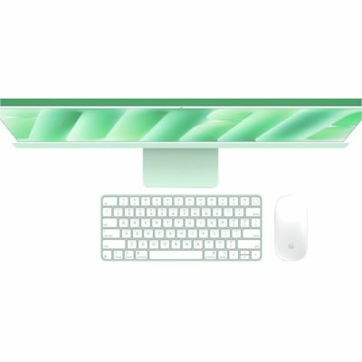 Apple iMac MWUY3LL/A All-in-One Computer - Apple M4 - 16 GB - 256 GB SSD - 24" 4.5K - Desktop - Green - Apple M4 Chip - 4480 x 2520 - MacOS Sequoia - Apple Deca-core (10 Core) - English (US) Keyboard - IEEE 802.11ax - 143 W  4.5K DISPLAY: APPLE M4 CHIP W ITH 10-CORE CPU AND