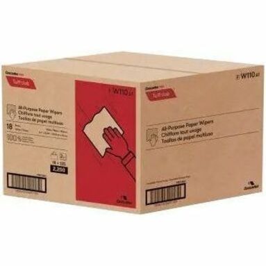 Cascades PRO Tuff-Job Singlefold Wipers, Pop-up Box, 2-Ply, White, 125 sheets, 18 boxes/pack - 2 Ply - Single Fold - 8.10" (205.74 mm) Width x 10.20" (259.08 mm) Length - White - Paper - 125/Box - 18 / Pack WHITE 10.25X8.1  125SHTS  2PLY 