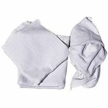 Wipeco Bordered Terry Towel 16" X 19" - For Surface - Towel - 19" (482.60 mm) Length x 16" (406.40 mm) Width - White - 12 / Pack WHITE PACK OF 12