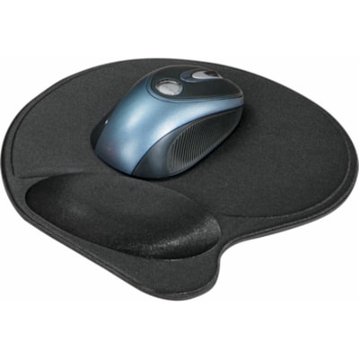 Kensington Wrist Pillow Mouse Wrist Rest - Black - Black - Foam - Retail - 1 SUPPORT PILLOW STYLE CONFORMS TO WRIST NON SKID BASE KENSING