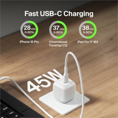 Belkin - BoostCharge - 45 W - Blanc  WITH PPS  WHT 