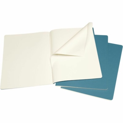 Moleskine - Journal Cahier LEPECH41LINUSB44 - 16 Feuilles - 70 g/m² Grammage - hauteur de 9,84 po (250 mm) x largeur de 7,48 po (190 mm) - Paper Ivoire - Cover Bleu Carton - Couverture souple, Marque-page, Papier sans acide, Couverture flexible LES ARACHIDES 