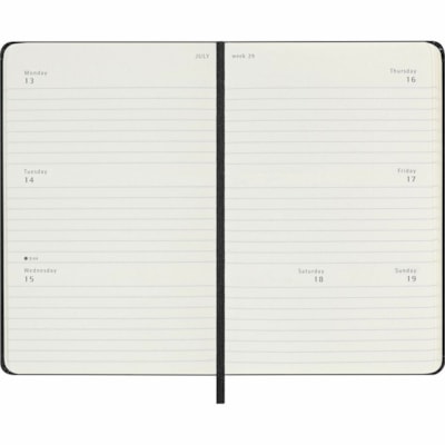 Moleskine Classic 12 Month 2026 Weekly Horizontal Planner, Hard Cover, Pocket (3.5" x 5") - Moleskine Classic 12 Month 2026 Weekly Horizontal Planner, Hard Cover, Pocket (3.5" x 5  