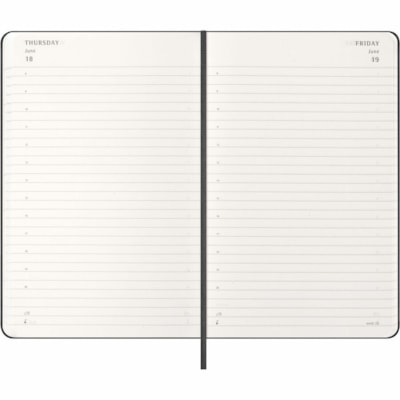 Moleskine Classic 12 Month 2026 Daily Planner, Hard Cover, Large (5" x 8.25"), Black, 4 - Moleskine Classic 12 Month 2026 Daily Planner, Hard Cover, Large (5" x 8.25"), Black, 4  