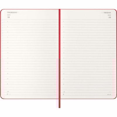 Moleskine Classic 12 Month 2026 Daily Planner, Hard Cover, Large (5" x 8.25"), Scarlet - Moleskine Classic 12 Month 2026 Daily Planner, Hard Cover, Large (5" x 8.25"), Scarlet  