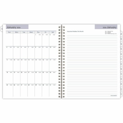 At-A-Glance Executive G5455026 Planner Refill - Weekly, Monthly - 12 Month - January 2026 to December 2026 - 1 Week, 1 Month Double Page Layout - 6 7/8" (174.63 mm) x 8 3/4" (222.25 mm) Sheet Size - Spiral Bound - Paper Cover - Monthly Tab, Expense Tracking, Contact Sheet, Bleed Resistant Paper - 1  FOR G54500 6-7/8 X 8-3/4 SFI CERTIFIED