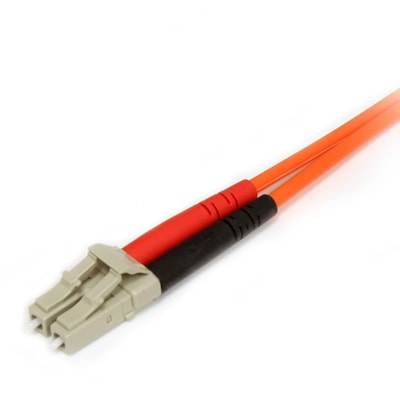 StarTech.com 3m Fiber Optic Cable - Multimode Duplex 62.5/125 LSZH Fiber Jumper Cord - LC/SC - Connect fiber network devices for high-speed transfers with LSZH rated cable - 3m LC/SC Fiber Optic Cable - 3 m LC to SC Fiber Patch Cable - 3 meter LC to SC Fiber Cable - Multimode Duplex 62.5/125 - LSZH  for high-speed transfers with LSZH rated cable - 3