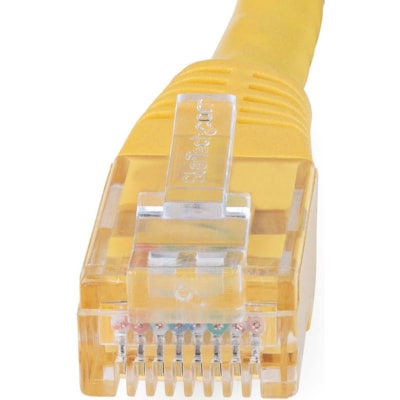 StarTech.com 35ft CAT6 Ethernet Cable - Yellow Molded Gigabit - 100W PoE UTP 650MHz - Category 6 Patch Cord UL Certified Wiring/TIA - 35ft Yellow CAT6 Ethernet cable delivers Multi Gigabit 1/2.5/5Gbps & 10Gbps up to 160ft - 650MHz - Fluke tested to ANSI/TIA-568-2.D Category 6 - 24 AWG stranded 100%   CABL 
