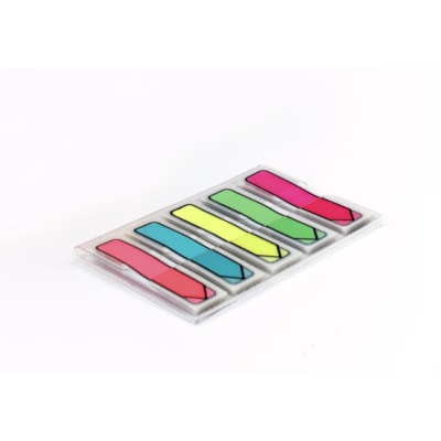 Post-it® - Languettes en forme de flèche dans distributeur portable - Couleurs vives - largeur de drapeau/note 1/2 po (12,70 mm) x longueur de drapeau/note 1 3/4 po (44,45 mm) - Flèche, Rectangulaires - Non ligné - Orange, Rose, Vert, Bleu, Jaune, Eau - Amovible, Autocollant  