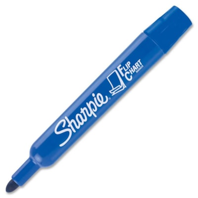 Sharpie - Marqueurs Flip Chart - Ogive Pointe de marqueur - Ink Variées - Encre à base d'eau - Barrel Variées - 4 / Ensemble 4/EMB  NOIR/ROUGE/BLEU/VERT 