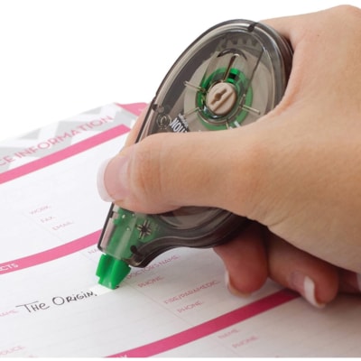 Tombow Original Mono Correction Tape - 0.16" (4 mm) Tape Width x 32.8 ft (10 m) Tape Length - 1 Line(s) - White Tape - Ergonomic Dispenser - Non-refillable - White - 1 Each MONO ORIGINAL   56%PCW 4MM X 10M