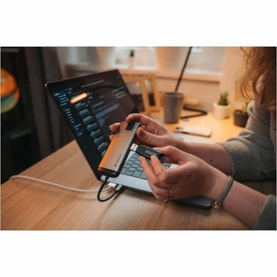 Microban 64GB Store 'n' Go V3 USB 3.2 Gen 1 Flash Drive - Gray - 64 GB - USB 3.2 (Gen 1) Type A - 80 MB/s Read Speed - 25 MB/s Write Speed - Gray - Lifetime Warranty - 1 Each BLACK & GRAY 