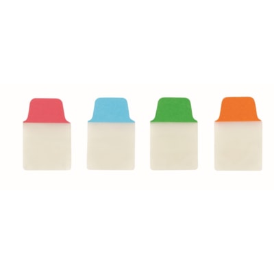 Avery® - Onglet dossier 74763 - 80 Onglet(s) - hauteur de l'onglet 1,50 po (38,10 mm) x largeur de l'onglet 1 po (25,40 mm) - Tab Rouge Film, clair Papier, Bleu, Orange, Vert - 80 / emballage ROUGE  BLEU  VERT  ORANGE COULEURS PRIM. - EMB. DE 80