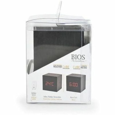BIOS Medical Weather Cube - 22°F (-30°C) to 140°F (60°C) - Date & Time, Alarm - For Indoor/Outdoor 12/24 HOUR CLOCK 