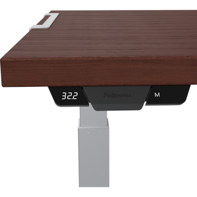Fellowes High-Pressure Laminate Desktop - Mahogany Rectangle, High Pressure Laminate (HPL) Top - 220 lb (99.79 kg) Capacity - 60" (1524 mm) Table Top Length x 30" (762 mm) Table Top Width x 30" (762 mm) Table Top Depth x 1.1" (28.70 mm) Table Top Thickness - Assembly Required - Mahogany - 1 Each  - Mahogany 