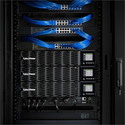 CyberPower OL5KRTHD Smart App Online UPS Systems - 200 - 240 VAC, Hardwire Terminal (NEMA L6-30P power cord included), 2U, Rack / Tower, Sine Wave, 4 Outlets, LCD, PowerPanel® Business, $300000 CEG, 3YR Warranty U 