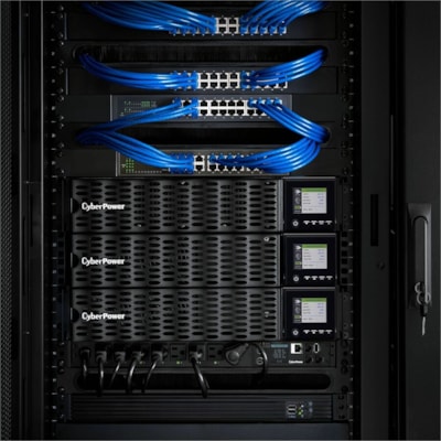 CyberPower OL6KRTHD Smart App Online UPS Systems - 6000VA/6000W, 200 - 240 VAC, Hardwire Terminal (NEMA L6-30P power cord included), 2U, Rack / Tower, Sine Wave, 4 Outlets, LCD, PowerPanel® Business, $300000 CEG, 3YR Warranty U 