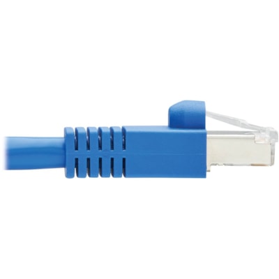 Tripp Lite series Cat6a Junction Box Cable Assembly, 18 in., Blue - 1.5 ft (0.46 m) Category 6a Network Cable for Network Device, Surveillance Camera, Wallplate, Access Point - First End: 1 x RJ-45 Network - Male - Second End: 1 x 110 Punchdown Block - 10 Gbit/s - Patch Cable - Shielding - Gold Plat bly - Surface Mount  Shielded  PoE+  RJ45/110 Punc