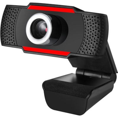 Adesso CyberTrack CyberTrack H3 Webcam - 1.3 Megapixel - 30 fps - Black, Red - USB 2.0 - 1280 x 720 Video - CMOS Sensor - Manual Focus - Microphone - For Computer, Notebook, Smart TV  