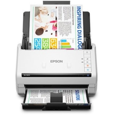 Epson - Numériseur avec chargeur automatique de documents (CAD) DS-530 II Grand format - 600 dpi Optique - 30 bit Couleur - 24 bit Echelle de gris - 35 ppm (Mono) - 35 Page(s) Par Minute (mode Couleur) - Numérisation recto-verso - USB  