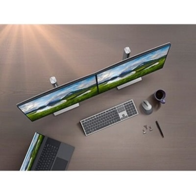 Dell Premier Multi-Device Wireless Keyboard And Mouse KM7321W - USB Wireless Bluetooth/RF - Titan Gray - USB Wireless Bluetooth/RF Mouse - Optical - 4000 dpi - Scroll Wheel - Titan Gray - Multimedia Hot Key(s) - AAA, AA - Compatible with Windows, Linux, ChromeOS, Android, Mac OS, PC  WRLS 