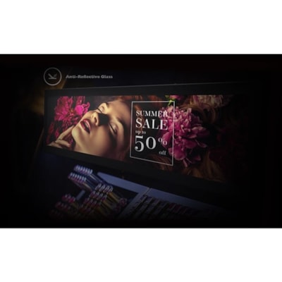 BenQ 24" Smart Stretched Display BH2401 - 24" (609.60 mm) LCD - 2 GB - 1920 x 190 - Edge LED - 1000 cd/m² - HDMI - USB - SerialEthernet - Android 6.0 Marshmallow - Black  MNTR 