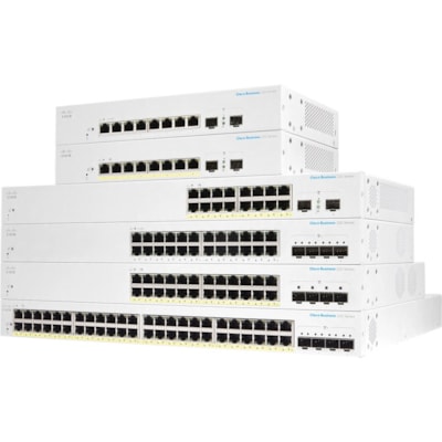 Cisco Business CBS220-24T-4G Ethernet Switch - 24 Ports - Manageable - 2 Layer Supported - Modular - 4 SFP Slots - 18 W Power Consumption - Optical Fiber, Twisted Pair - Rack-mountable - 3 Year Limited Warranty FP 