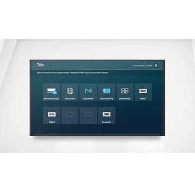 Samsung QM55B-T Digital Signage Display - 55" (1397 mm) LCD - Vertical Alignment (VA) - Touchscreen - 24 Hours/7 Days Operation - 3840 x 2160 - 500 cd/m² - 2160p - HDMI - USB - Serial - Wireless LAN - Bluetooth - Ethernet - Tizen 6.5  