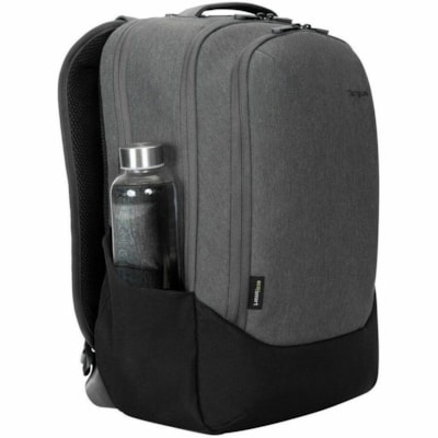 Targus Cypress Hero TBB94104GL Carrying Case (Backpack) for 15.6" (396.24 mm) Apple Notebook - Gray - Water Resistant - Woven Fabric, Foam Body - Shoulder Strap, Trolley Strap, Handle - 19.69" (500.13 mm) Height x 12.01" (305.05 mm) Width x 5.30" (134.62 mm) Depth - 5.81 gal (22000 mL) Volume Capaci  