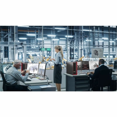 Lenovo - Poste de travail ThinkStation P5 30GA0059US - 1 Xeon - Technologie vPro - 32 Go - 1 To SSD - Intel W790 Morceau - Windows 11 Pro for Workstations - 1 T1000 8 Go Graphiques - NVMe, Serial ATA Contrôleur - Anglais Clavier - Gigabit Ethernet - Réseau sans-fil  16G X2 W11PWS 