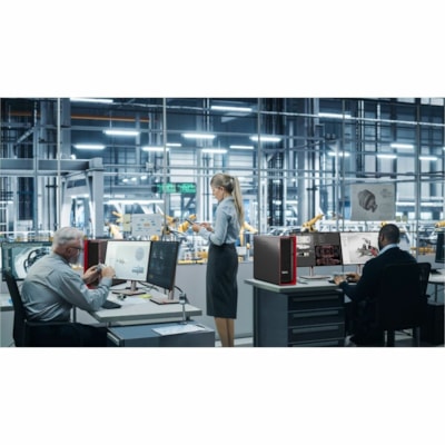 Lenovo ThinkStation P7 30F3003NUS Workstation - 1 Xeon w7-3455 - vPro Technology - 64 GB - 2 TB SSD - Intel W790 Chip - Windows 11 Pro for Workstations - 1 RTX A2000 12 GB Graphics - Serial ATA, NVMe Controller - English Keyboard - Gigabit Ethernet, 10 Gigabit Ethernet - Wireless LAN  SYST 