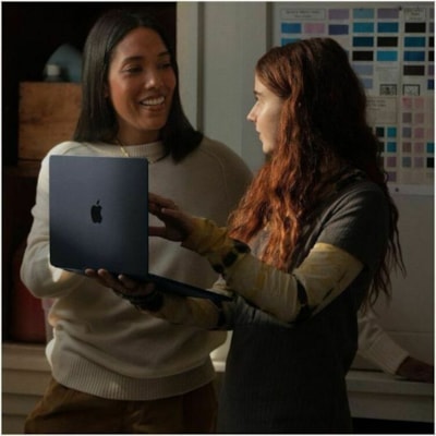 Apple MacBook Air MRYV3LL/A 15.3" Notebook - Apple M3 - 8 GB - 512 GB SSD - English (US) Keyboard - Midnight - Apple M3 Chip - 2880 x 1864 - macOS Sonoma - Apple - True Tone Technology, In-plane Switching (IPS) Technology, Liquid Retina Display - Front Camera/Webcam - 18 Hours Battery Run Time - IEE le M3 chip with 8-core CPU and  10-core GPU  8GB  5