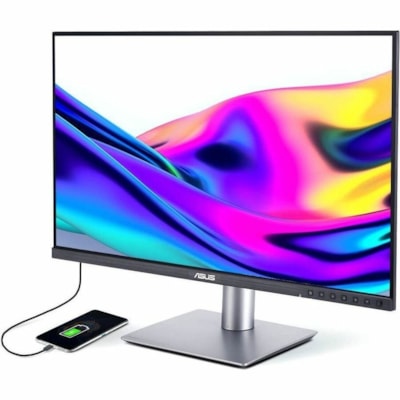 Asus ProArt PA27JCV 27" Class 5K LED Monitor - 16:9 - Black - 27" Viewable - In-plane Switching (IPS) Technology - LED Backlight - 5120 x 2880 - 1073.7 Million Colors (10-bit) - Adaptive Sync - 500 cd/m² - 5 ms - 60 Hz Refresh Rate - Speakers - HDMI - DisplayPort - KVM Switch, USB Hub  
