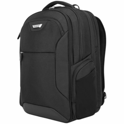 Targus Corporate Traveler CUCT02B Carrying Case Rugged (Backpack) for 10.5" to 16" Notebook - Black - Damage Resistant, Impact Resistant, Water Resistant Bottom, Impact Absorbing, Drop Resistant, Bump Resistant, Water Resistant, Shock Absorbing, Tear Resistant, Crash Resistant - Polyester Body - Che  