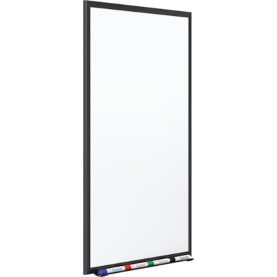 Quartet - Dry Erase Board Premium DuraMax - largeur de 96 po (2438,40 mm) x hauteur de 48 po (1219,20 mm) - Surface Blanc Porcelaine - Frame Noir Aluminium - Rectangle - Horizontale/Verticale - Magnétique - 1 / chaque PORCELAIN CLASSIC PREMIUM BLACK FRAME